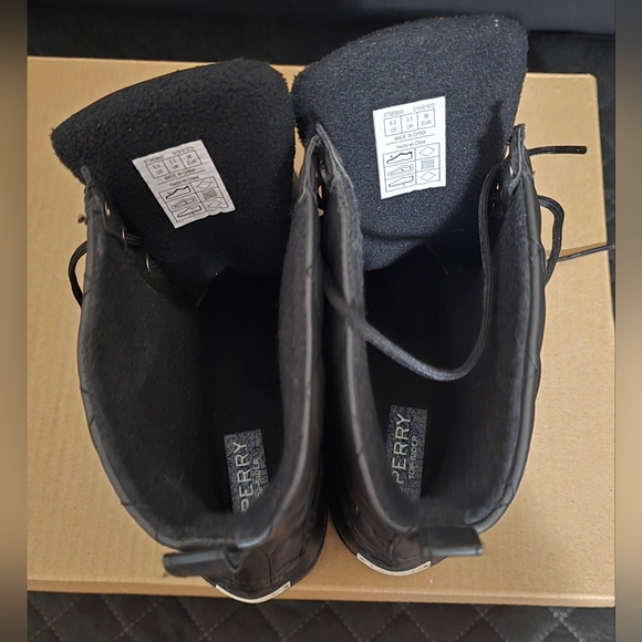 Sperry Ladies Duck Boots Women’s Size 6 Black Quilted Warm Waterproof - Picture 11 of 13